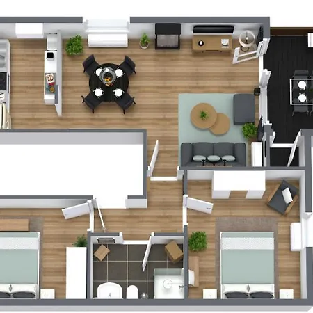 公寓 Tannenherz Mit Balkon & Bergblick & Naehe Hillebachsee & 2 Schlafzimmer