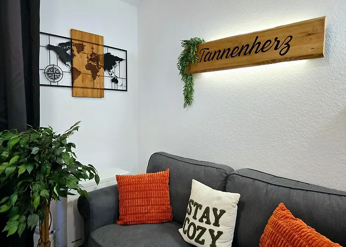 Apartment Tannenherz Mit Balkon & Bergblick & Naehe Hillebachsee & 2 Schlafzimmer